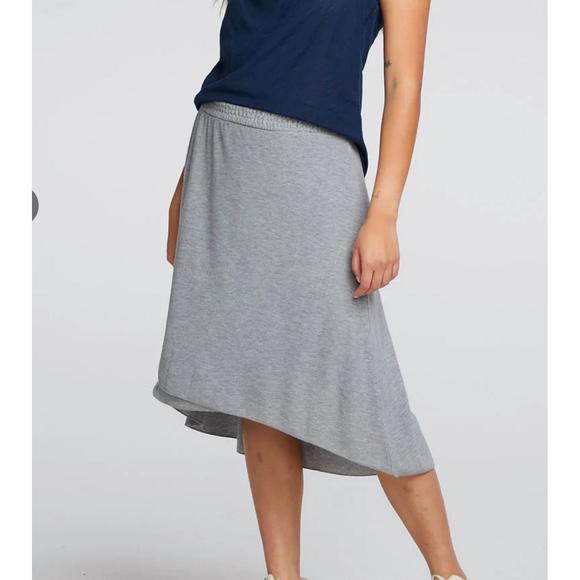 Chaser Skirts New Chaser Recycled Cozy Knit Smocked Hi Lo Circular